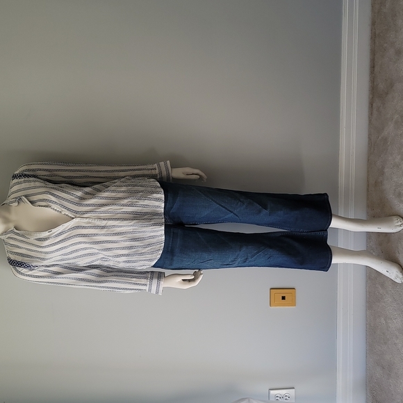 BRAND NEW! Zara Basic Collection Striped Colar Shirt Size XS - Picture 11 of 15